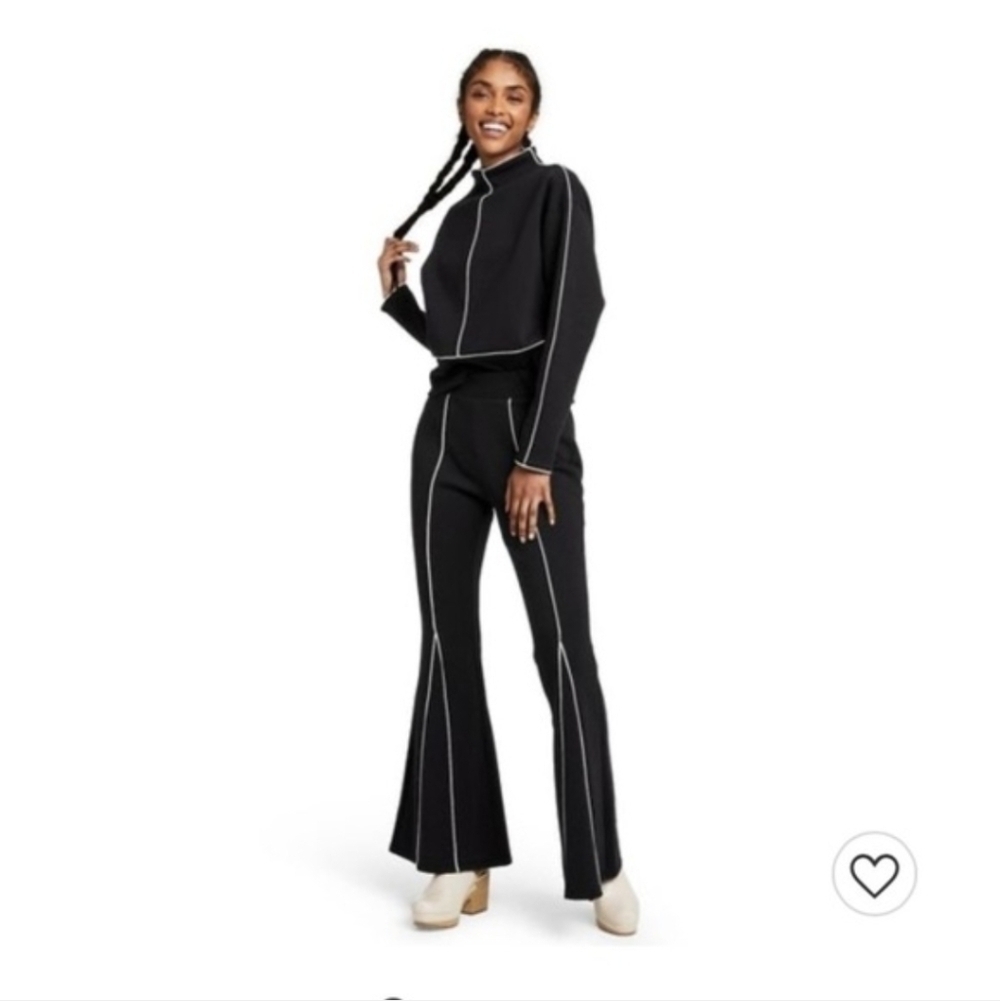 Victor Glemaud x Target Black High Rise Flare Limited Edition Sweatpants Small - Picture 12 of 13